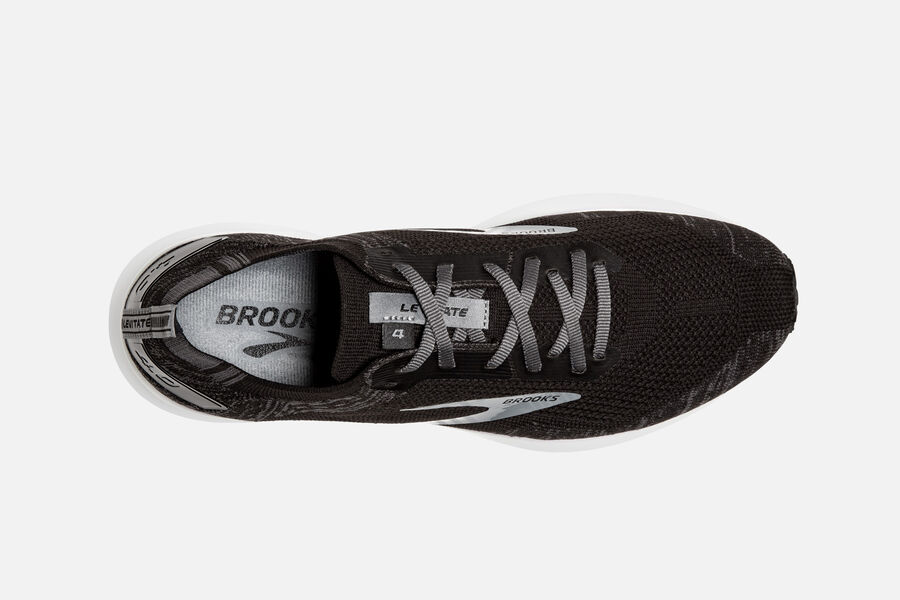 Brooks Running Shoes Mens Black/White - Levitate 4 Road - 2539-QNJUP